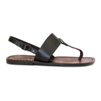 Thong sandals for women handmade in brown leather