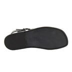 Sandali in cuoio da uomo fatti a mano in pelle nero