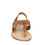 Sandali infradito donna in pelle marrone