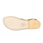 Sandali infradito donna in pelle marrone