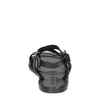 Sandali donna in cuoio nero artigianali