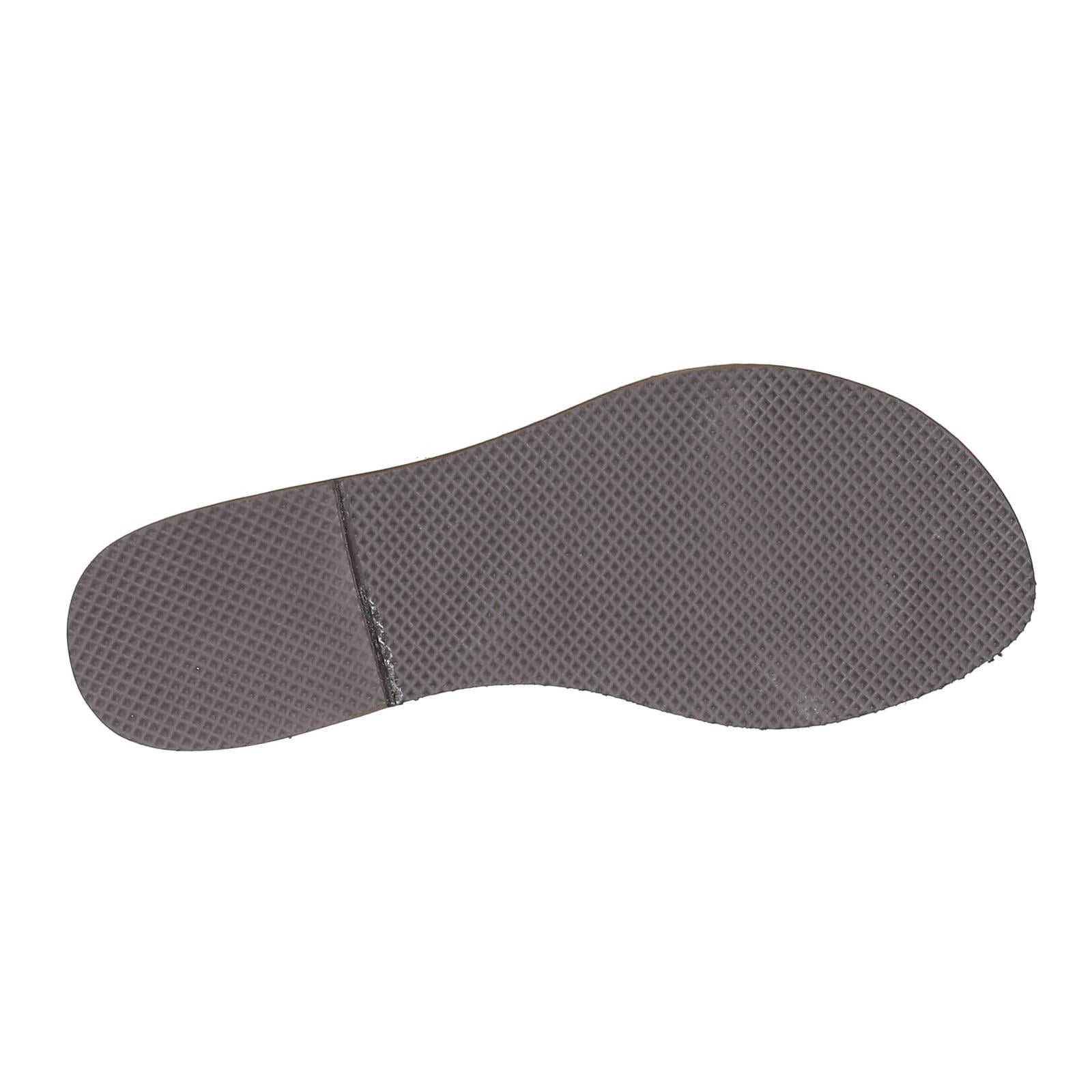 Sandali infradito artigianali da donna in pelle color cuoio