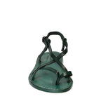 Sandali cuoio artigianali donna in pelle verde