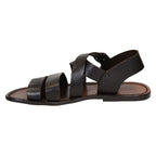 Hand gefertigte Herren-Sandalen aus dunkelbraunem Leder