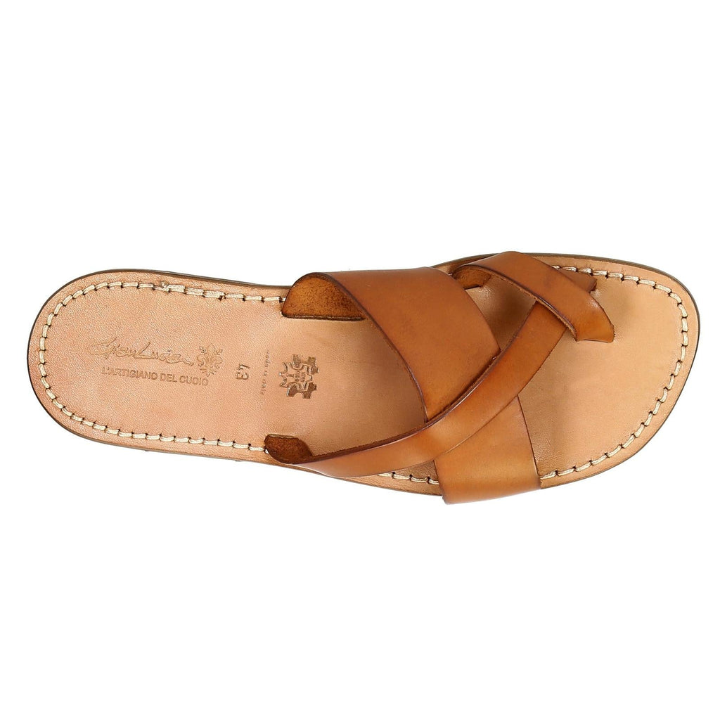 Tong en cuir pour homme artisanales fait à la main