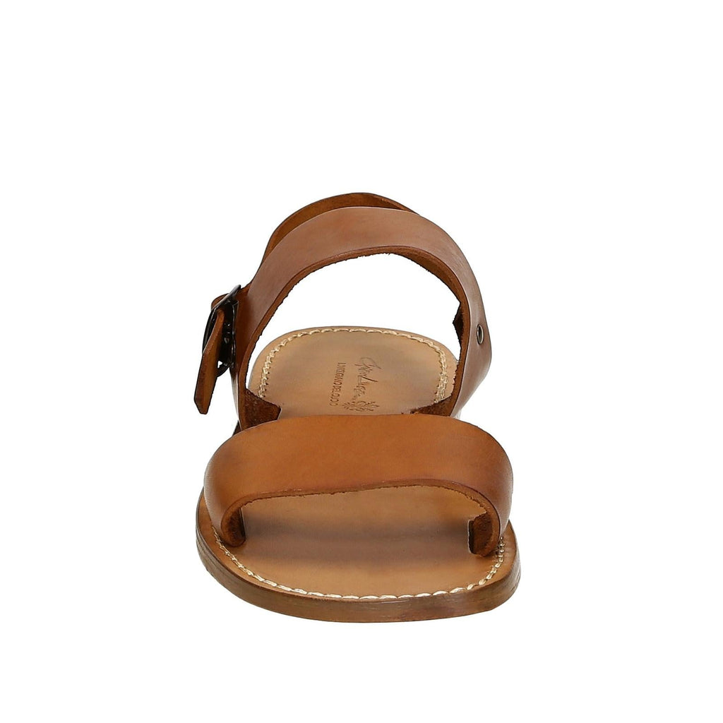Hand made in Italy mens sandals in vintage cuir leather