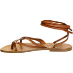 Women's vintage cuir strappy leather sandals handmade in Italy