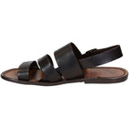 Sandales en cuir artisanales marron fait en Italie