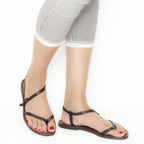 Sandali schiava infradito da donna color testa di moro