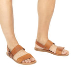 Hand made in Italy mens sandals in vintage cuir leather