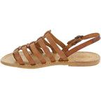 Sandali infradito alla schiava in pelle color cuoio
