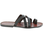 Herren Flip-Flop-Sandalen aus Leder in Italien von Hand gefertigt