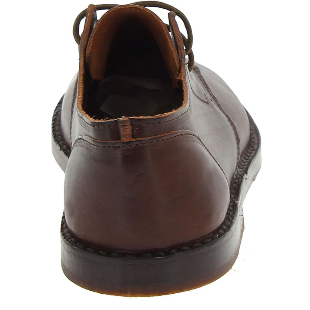 Scarpe basse da uomo in pelle marrone scuro fatte a mano in Italia