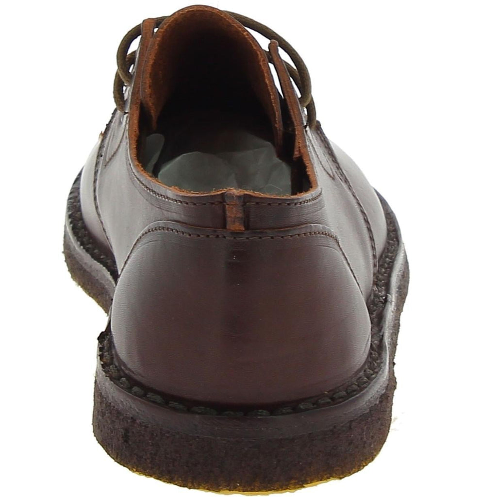 Scarpe basse da uomo in pelle marrone scuro fatte a mano in Italia