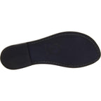 Ciabatte da donna in pelle di vitello nero artigianali