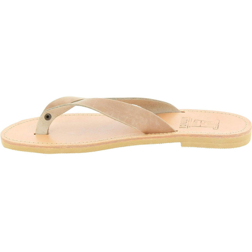 Sandali infradito slip-on da uomo in pelle nabuk nera fatti a mano