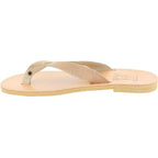 Sandali infradito slip-on da uomo in pelle nabuk nera fatti a mano
