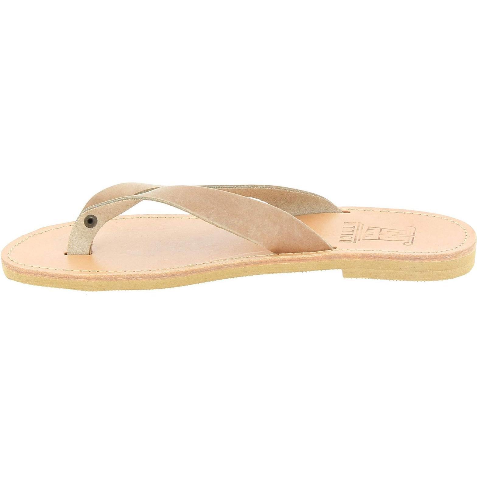 Sandali infradito slip-on da uomo in pelle nabuk nera fatti a mano