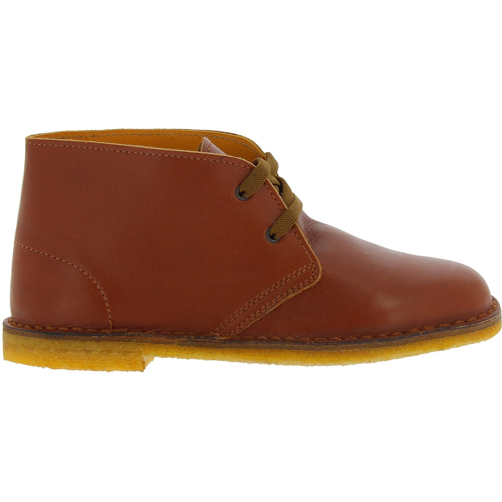 Chukka boots da bambino in pelle gialla fatte a mano in Italia