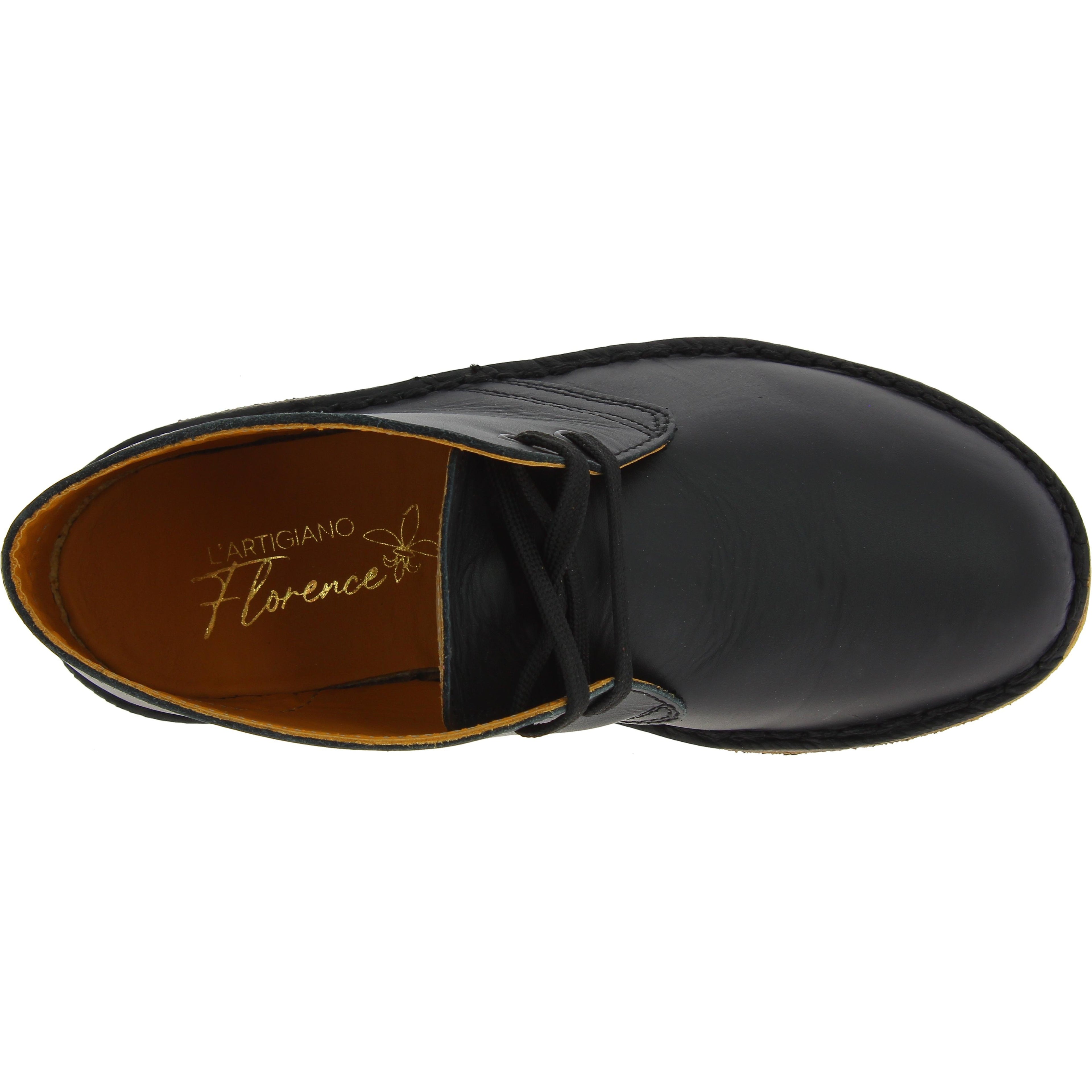 Chukka boots da bambino in pelle gialla fatte a mano in Italia