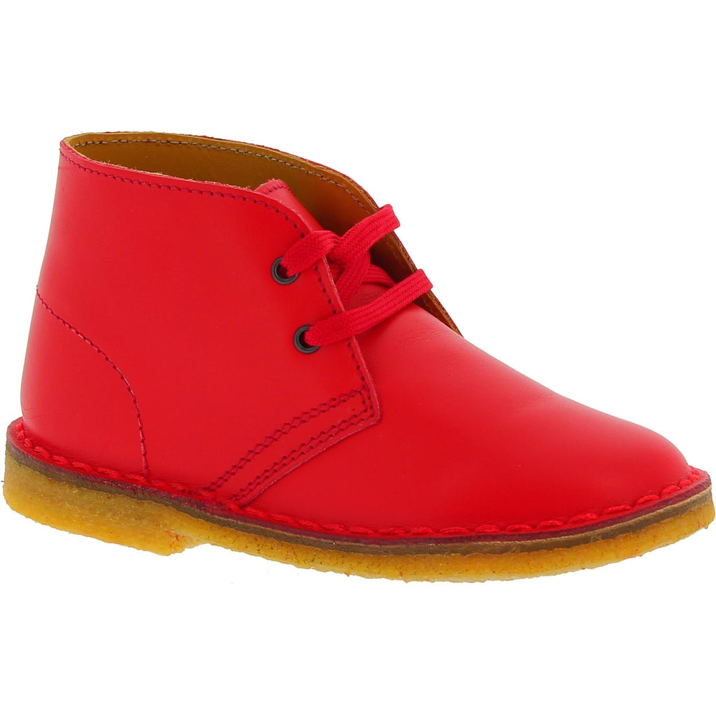 Chukka boots da bambino in pelle gialla fatte a mano in Italia