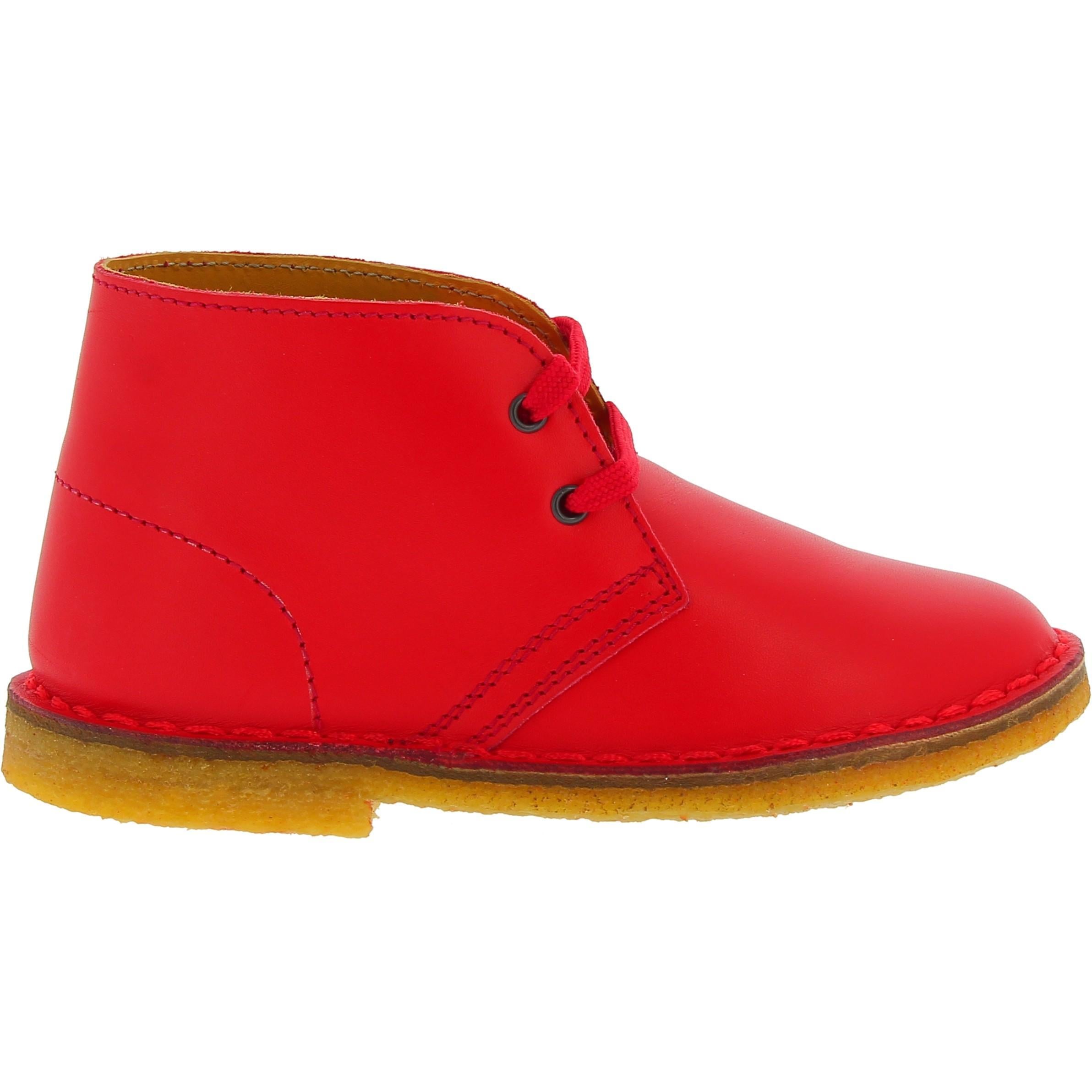 Chukka boots da bambino in pelle gialla fatte a mano in Italia