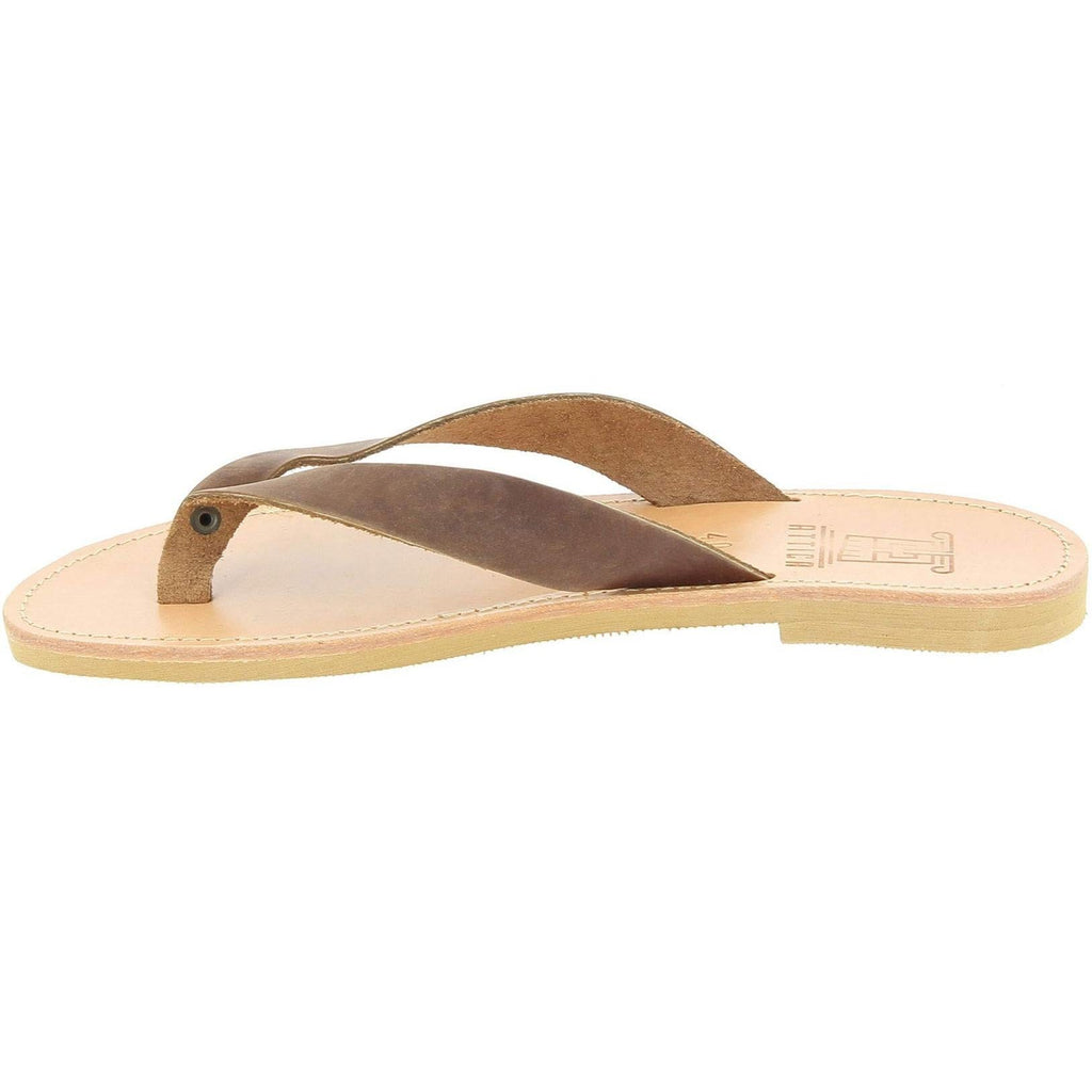 Infradito uomo in nubuck testa di moro handmade in Greece