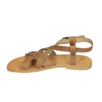 Sandali infradito da uomo in pelle nabuk nude fatti a mano