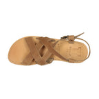 Sandali infradito da uomo in pelle nabuk nude fatti a mano
