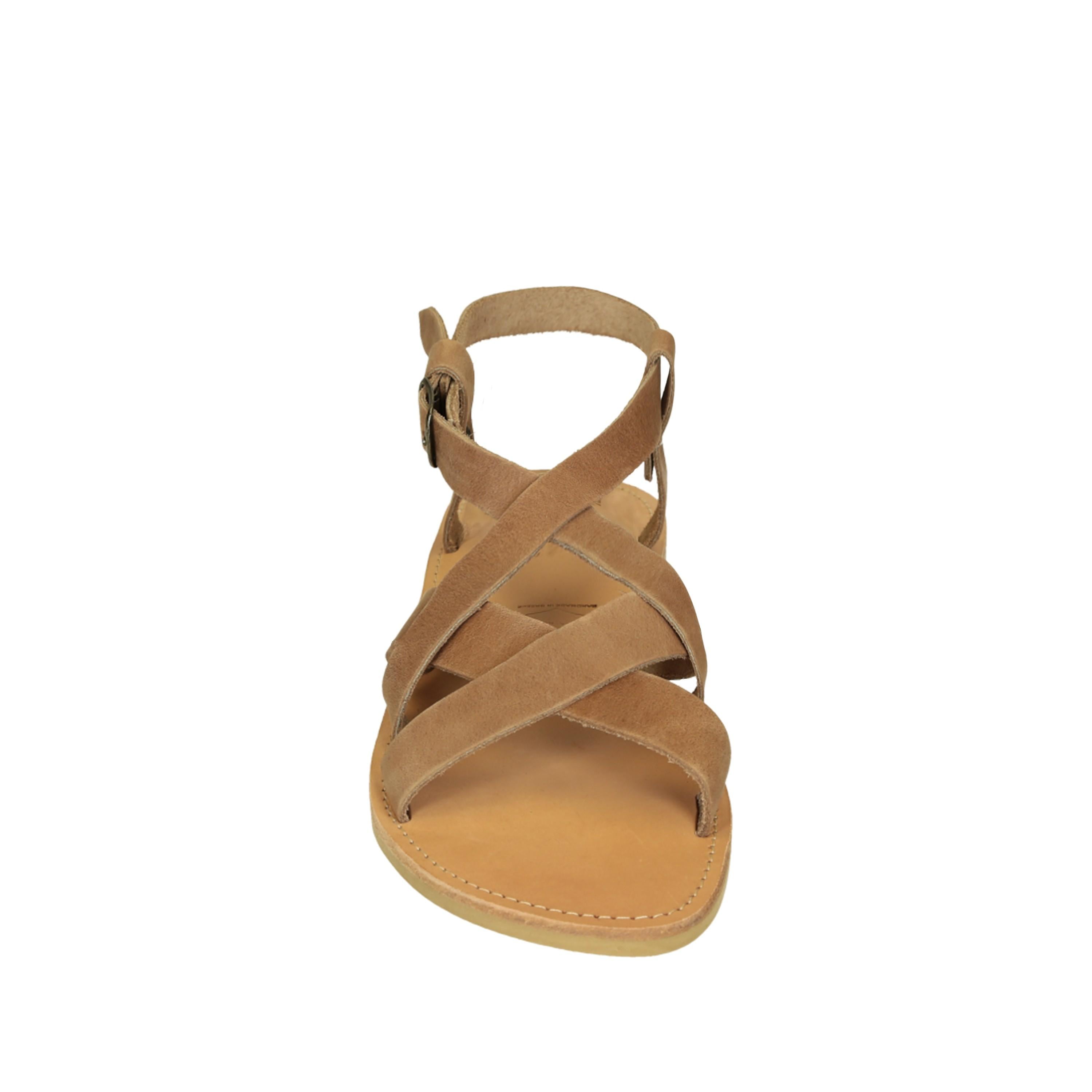 Sandali infradito da uomo in pelle nabuk nude fatti a mano