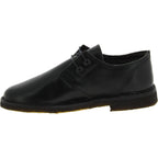 Scarpe basse da donna in pelle nera con fodera invernale