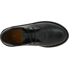 Scarpe basse da donna in pelle nera con fodera invernale
