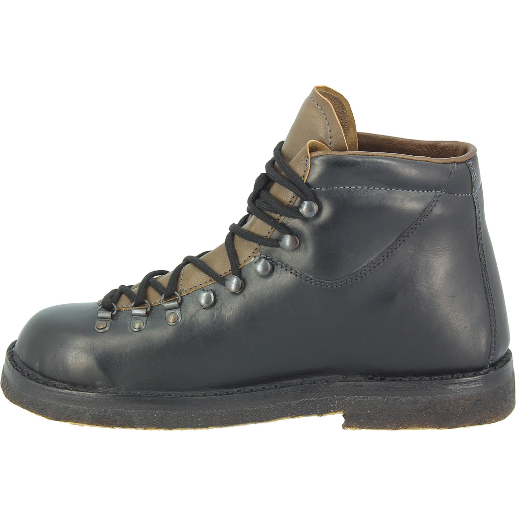 Stivale da montagna unisex color nero con suola in caucciù