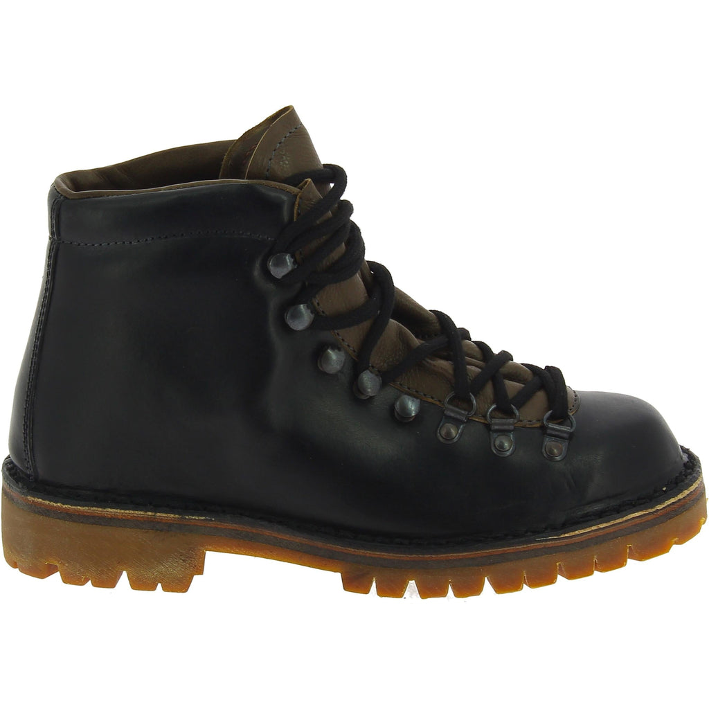 Stivale da montagna donna fashion color nero artigianale
