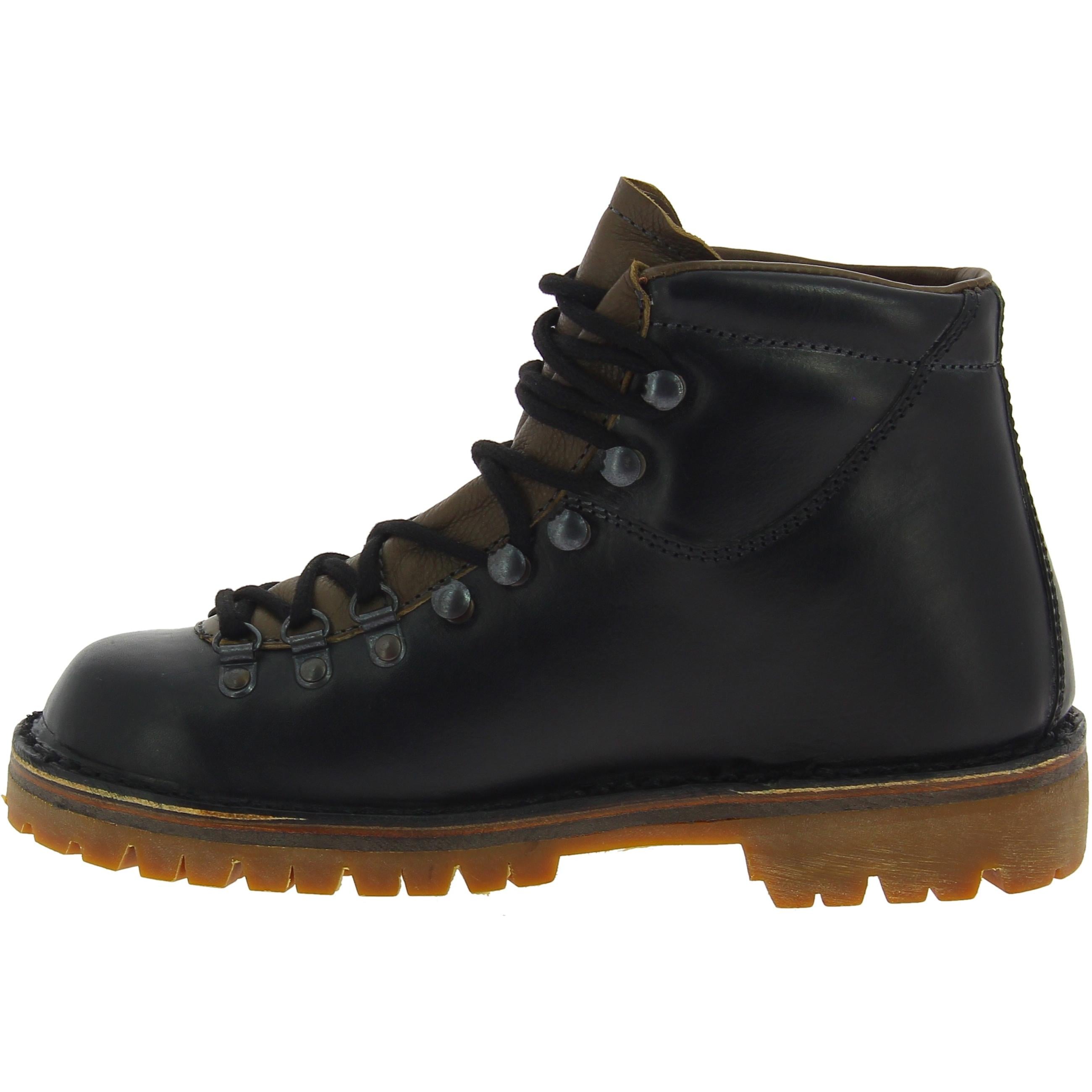 Stivale da montagna donna fashion color nero artigianale
