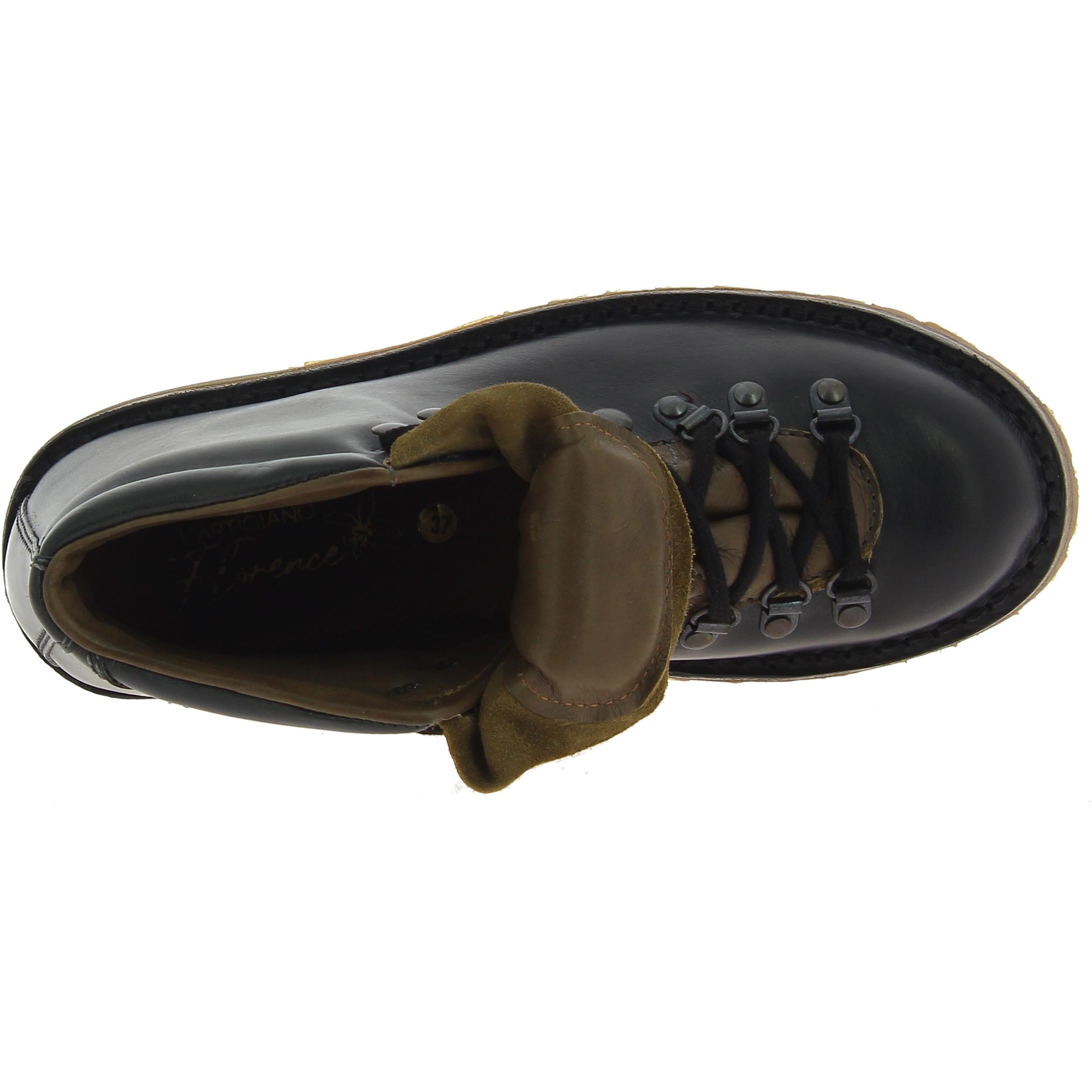 Stivale da montagna donna fashion color nero artigianale
