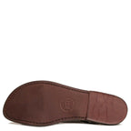 Brown leather sandals for women Handmade in Italy