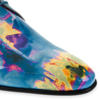 Psychedelic patent leather ceremonial derby - Fratelli Borgioli - Italian craftsmanship (handcrafted)