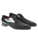 Formal shoes in Diamond Printed Patent Leather - Fratelli Borgioli - Italian Craftsmanship (made by hand)