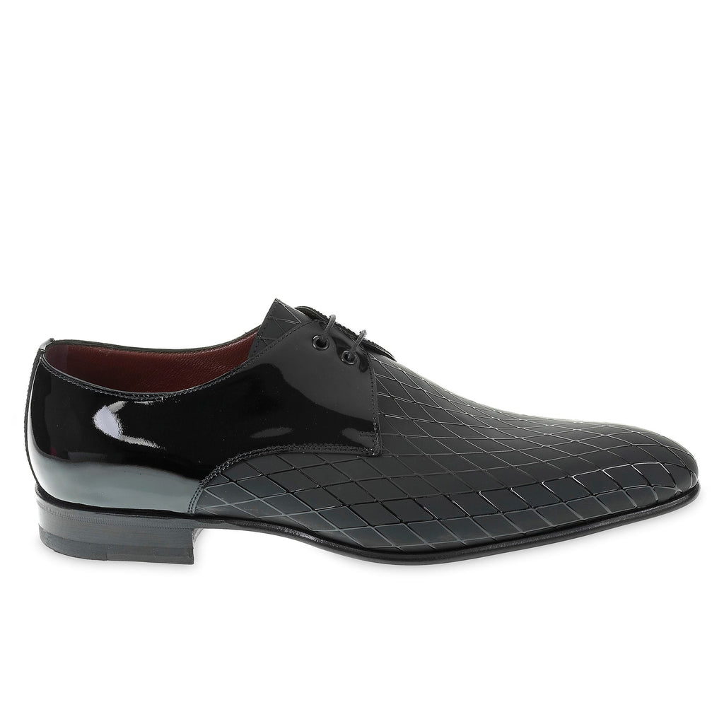 Formal shoes in Diamond Printed Patent Leather - Fratelli Borgioli - Italian Craftsmanship (made by hand)