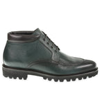 Bottle green deerskin ankle boot - Fratelli Borgioli - Italian craftsmanship (handcrafted)