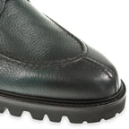 Bottle green deerskin ankle boot - Fratelli Borgioli - Italian craftsmanship (handcrafted)