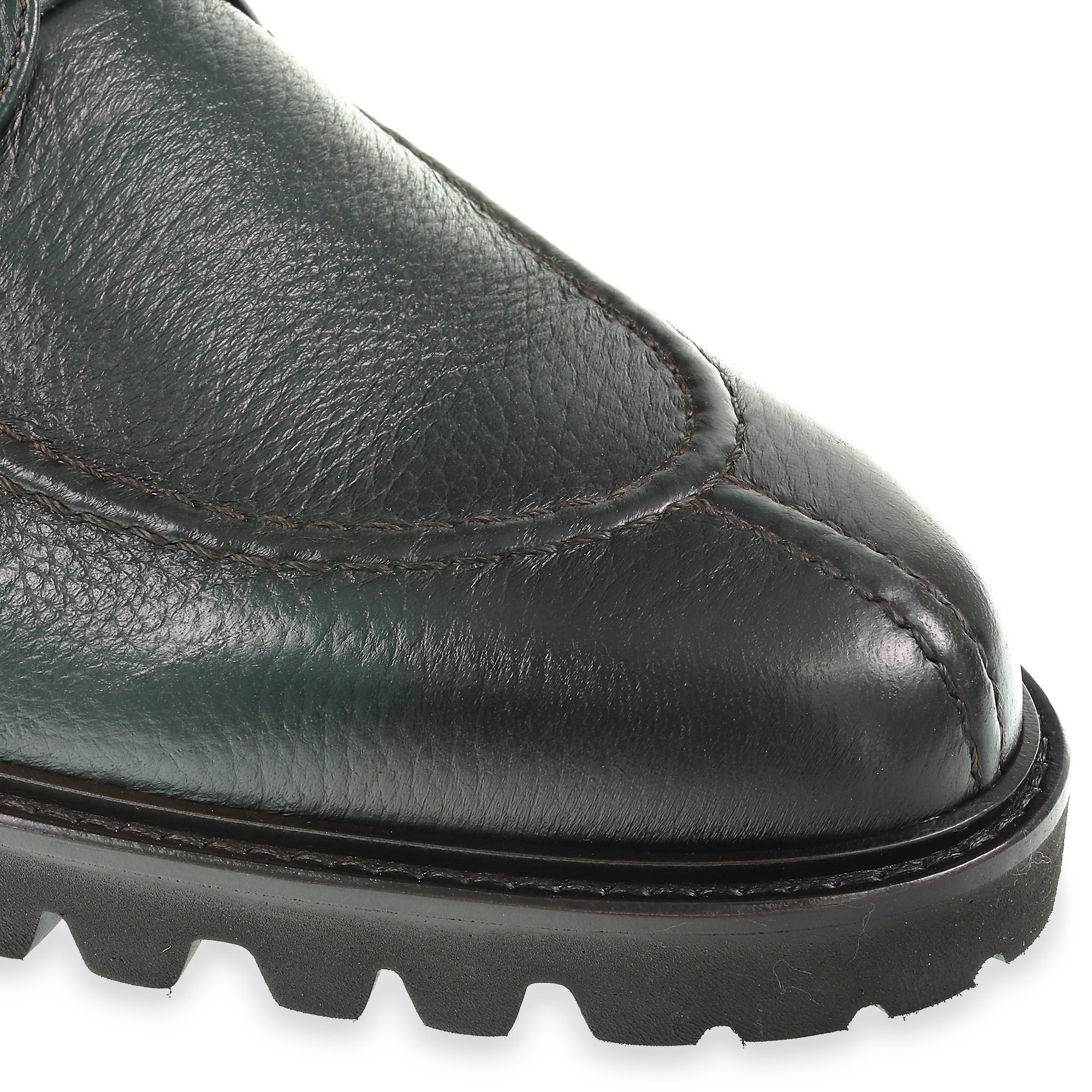 Bottle green deerskin ankle boot - Fratelli Borgioli - Italian craftsmanship (handcrafted)