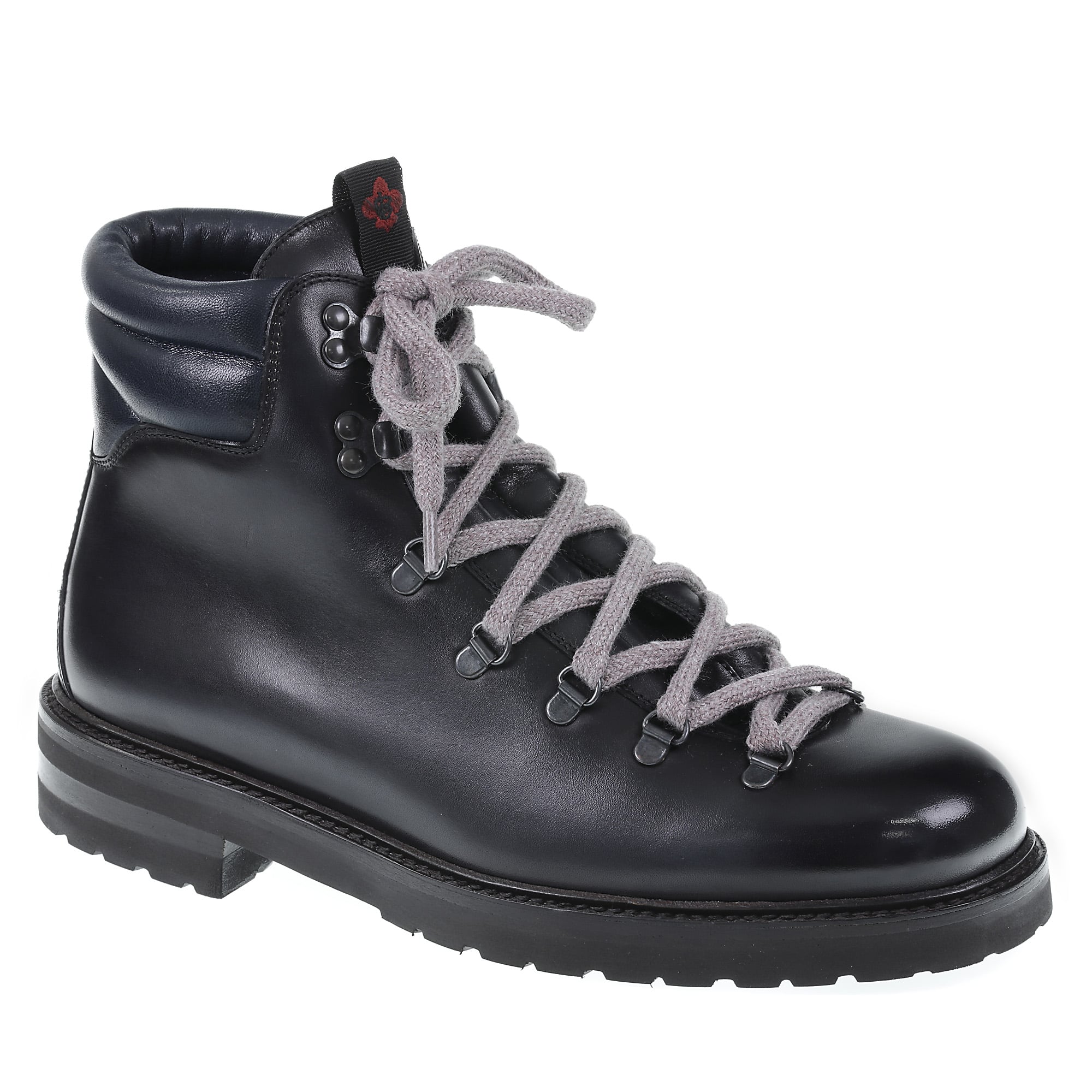 Dark blue leather winter boot - Fratelli Borgioli - Italian craftsmanship – handcrafted