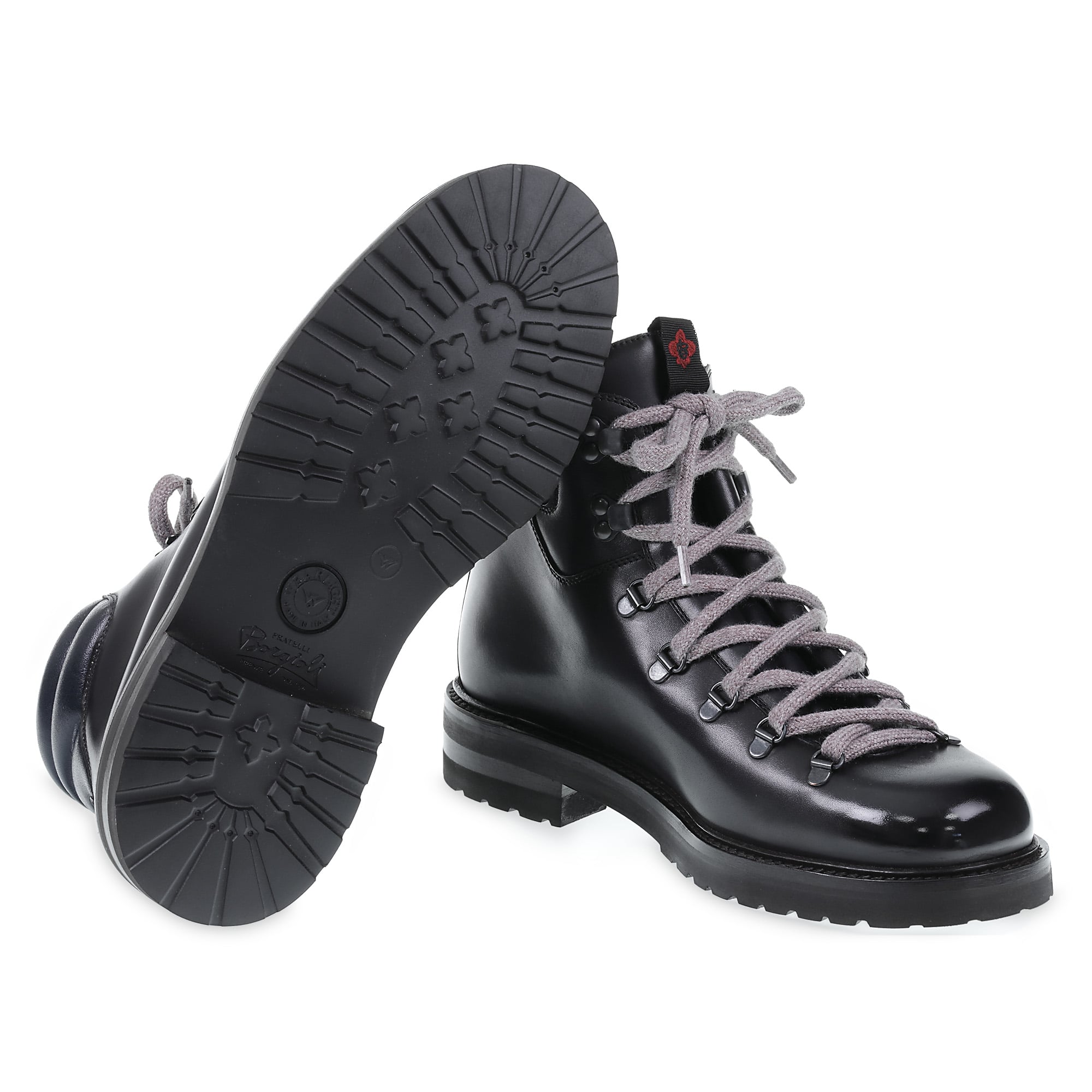Dark blue leather winter boot - Fratelli Borgioli - Italian craftsmanship – handcrafted
