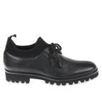 Derbies in deer leather and black cashmere - Fratelli Borgioli - Italian craftsmanship (handcrafted)