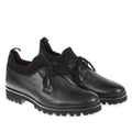 Derbies in deer leather and black cashmere - Fratelli Borgioli - Italian craftsmanship (handcrafted)