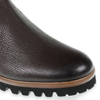 Brauner Chelsea-Stiefel aus Hirschleder und Kaschmir – Fratelli Borgioli – in Handarbeit gefertigt