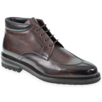 Schokoladenfarbe Hirschleder-Stiefelette – Fratelli Borgioli – italienische Handwerkskunst